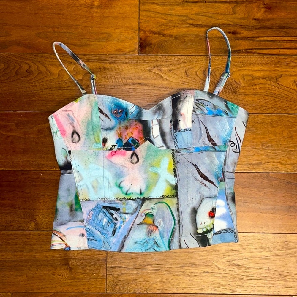heaven by marc jacobs graffiti corset